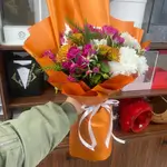 Mini Roses With White Flowers Bouquet